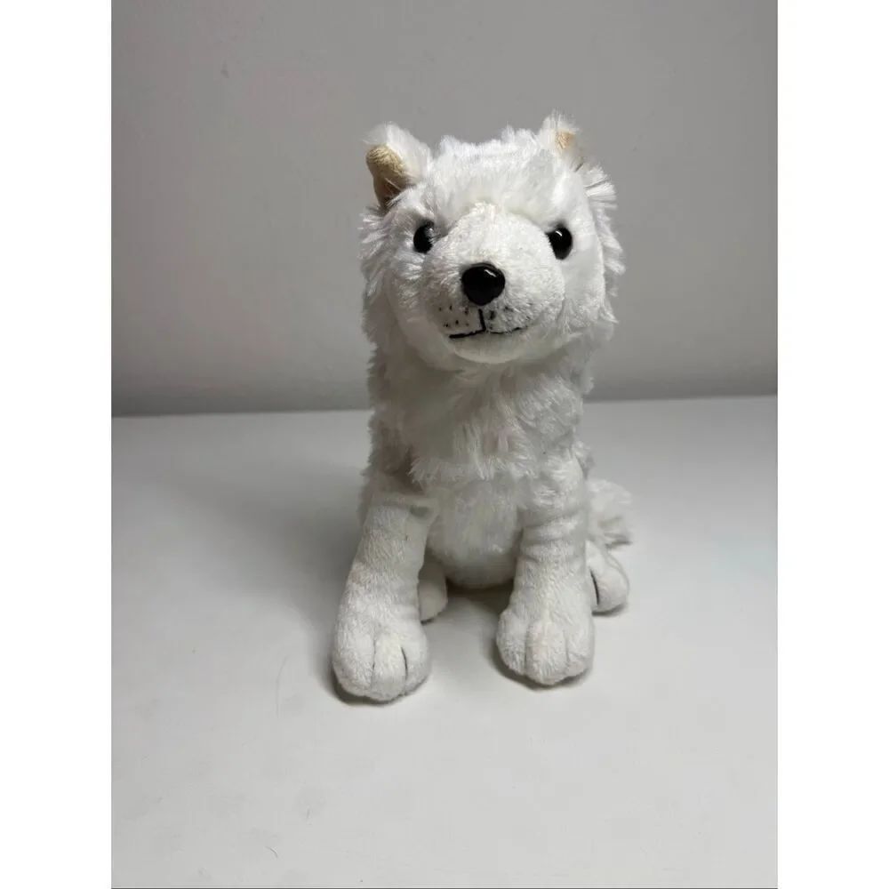 Unipak Arctic Fox Plush Toy Stuffed Animal Dog Fox Wolf White 10"